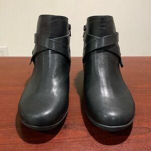 Comfortview Bronte Black Ankle Boots Size 10M
